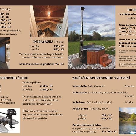 Apartmány Srub Výtoňka Lipno Přední Výtoň Exterior foto